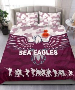 Manly Warringah Sea Eagles Anzac Day Camouflage Vibes Doona Cover