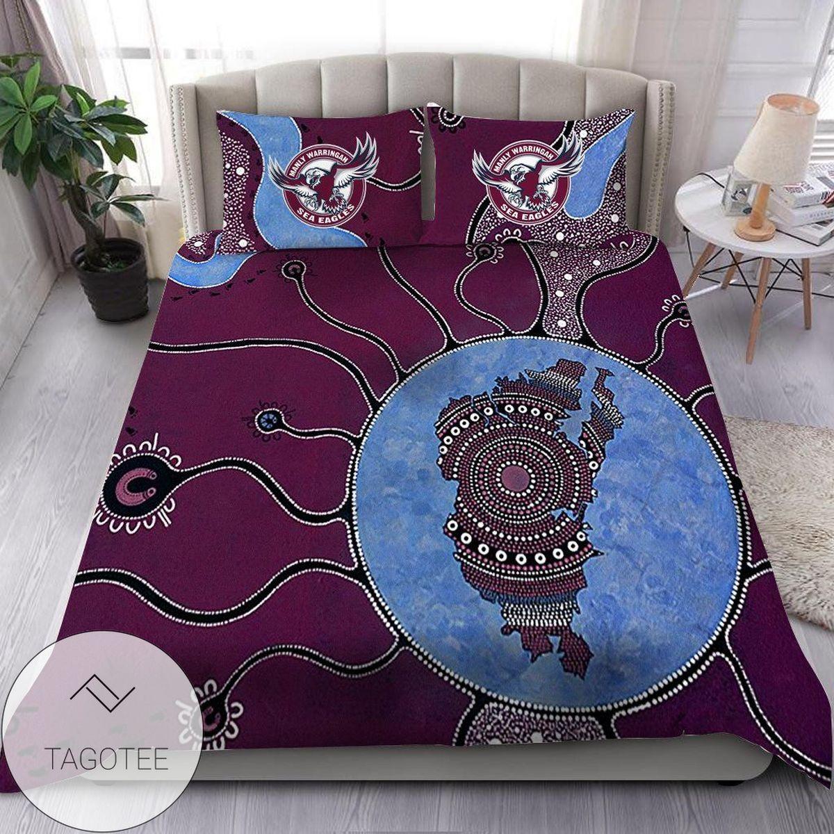 Manly Warringah Sea Eagles Comforter Sets Funny Gift For Fans