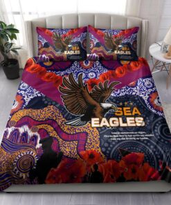 Manly Warringah Sea Eagles Comforter Sets Funny Gift For Fans