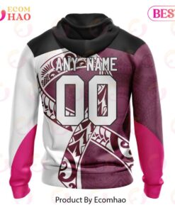 Manly Warringah Sea Eagles Custom Name Number Fight Cancer Zip Up Hoodie Best Gift For Fans 2