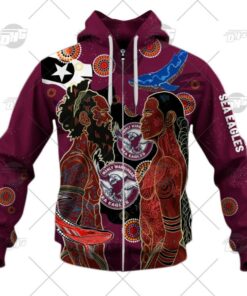 Manly Warringah Sea Eagles Indigenous Naidoc Week Zip Hoodie Funny Gift For Fans