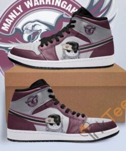 Manly Warringah Sea Eagles Jack Skellington Air Jordan 1 High Sneakers Gift