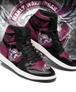 Manly Warringah Sea Eagles Jack Skellington Air Jordan 1 High Sneakers Gift