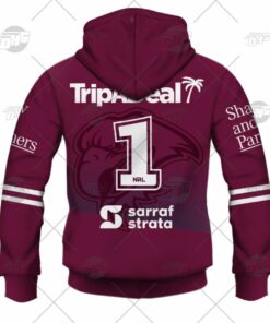 Manly Warringah Sea Eagles Tom Trbojevic Zip Hoodie Gift For Fans
