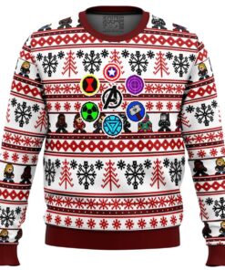 Snappy Christmas Infinity Gauntlet Marvel Best Ugly Christmas Sweaters