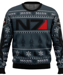 Mass Effect N7 Unisex Ugly Christmas Sweater Gift For Game Lovers