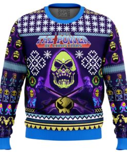 Masters Of The Universe Character Skeletor Purple Ugly Christmas Sweater Funny Gift For Fans