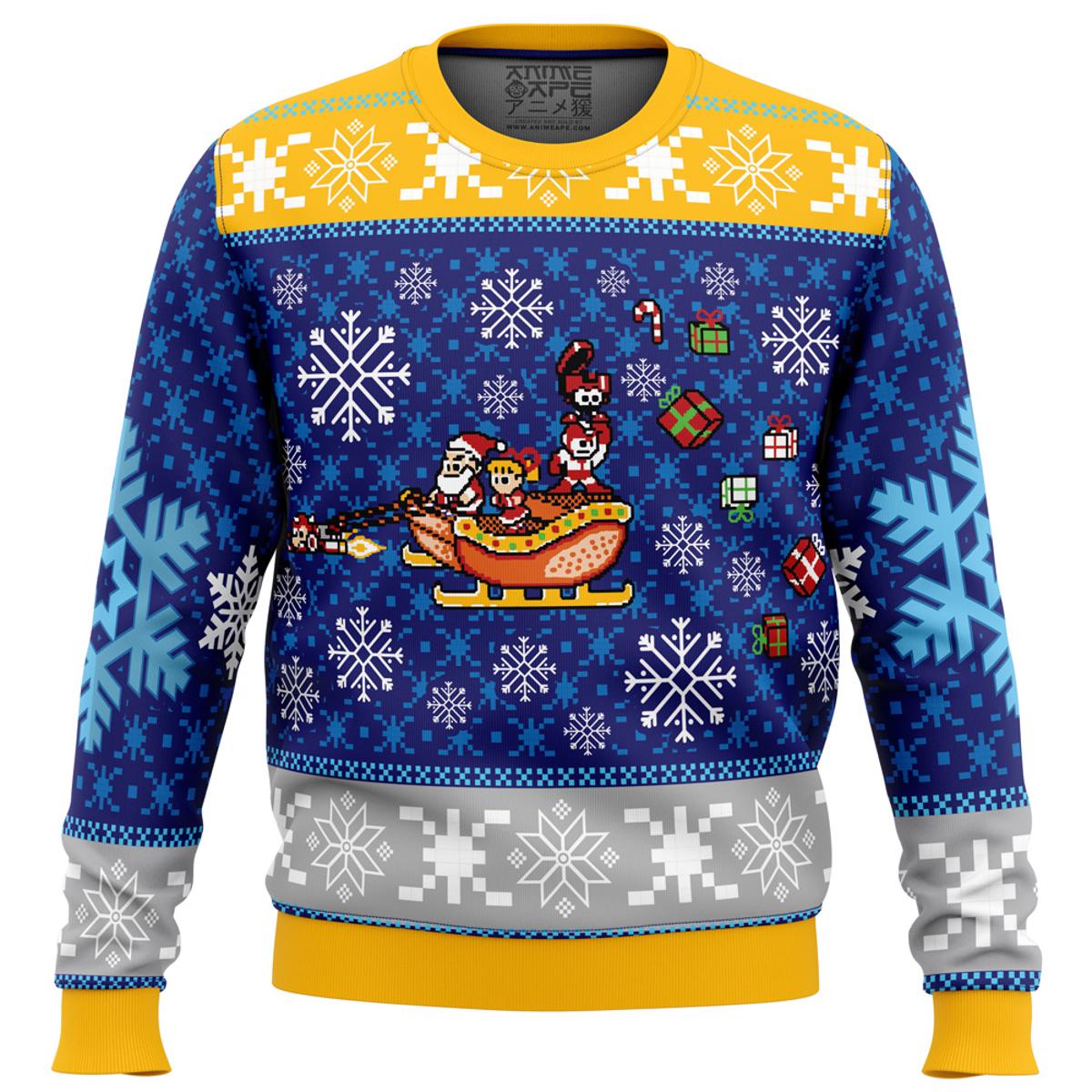 Christmas Arcade Pac-man Womens Ugly Christmas Sweater