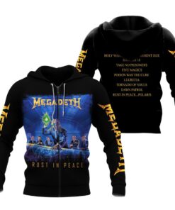 Megadeth Rust In Peace Black Zip Hoodie Best Gift