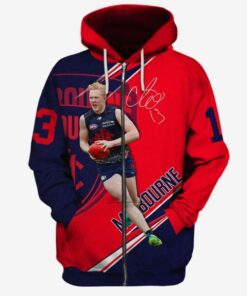 Melbourne Demons Clayton Oliver #13 Zip Hoodie For Fans