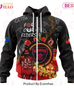 Melbourne Demons Custom Name Number Special Naidoc Design Zip Hoodie For Men And Women