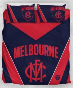 Melbourne Demons Red Navy Stripes Doona Cover 3