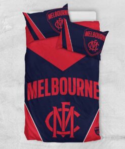 Melbourne Demons Red Navy Stripes Doona Cover 5