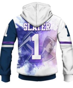 Melbourne Storm Billy Slater No 1 Zip Up Hoodie Gift For Fans 2