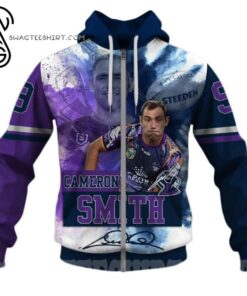 Melbourne Storm Cameron Smith No 9 Zip Hoodie Gifts For Lovers