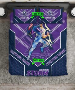 Melbourne Storm Custom Name Mascot Doona Cover