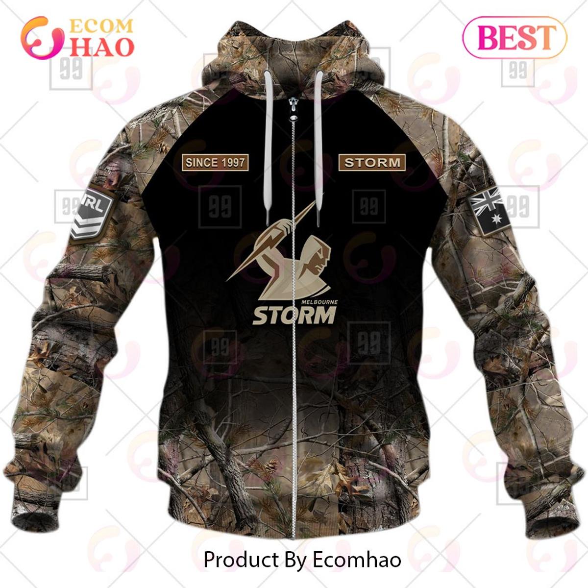 Melbourne Storm Custom Name Number Native Skull Zip Hoodie Gifts For Lovers