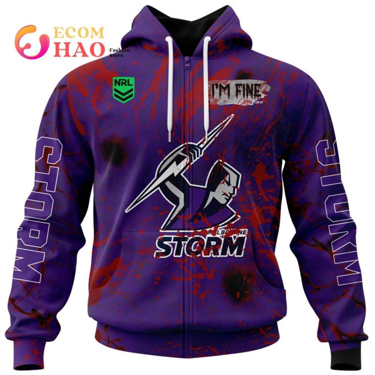 Melbourne Storm Custom Name Number Samoa Fight Cancer Zip Hoodie Gifts For Lovers