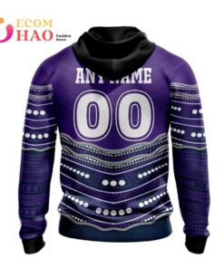 Melbourne Storm Custom Name Number Indigenous Mascot Zip Up Hoodie Gifts For Lovers 2