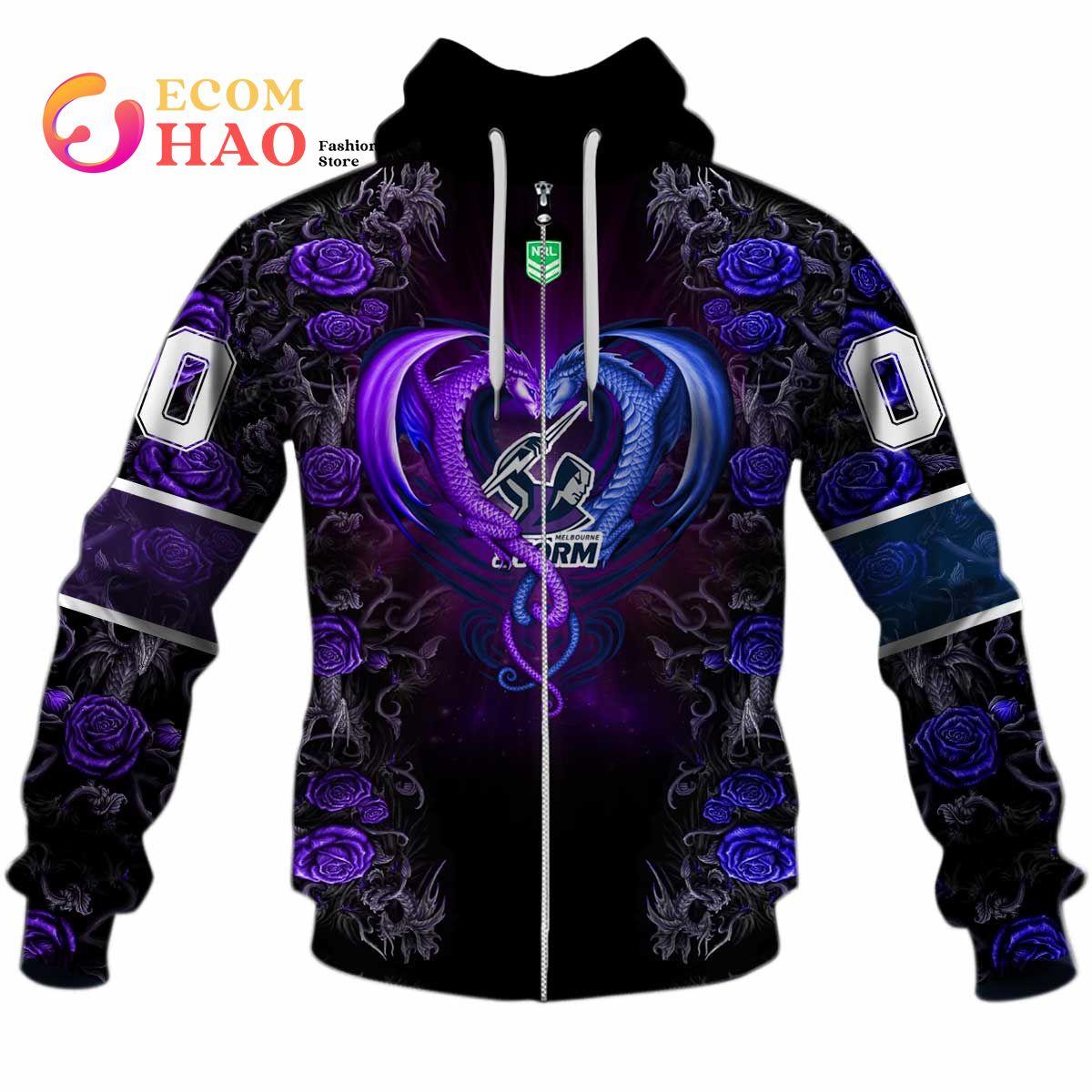 Melbourne Storm Custom Name Number Camo Zip Hoodie Best Gift For Fans