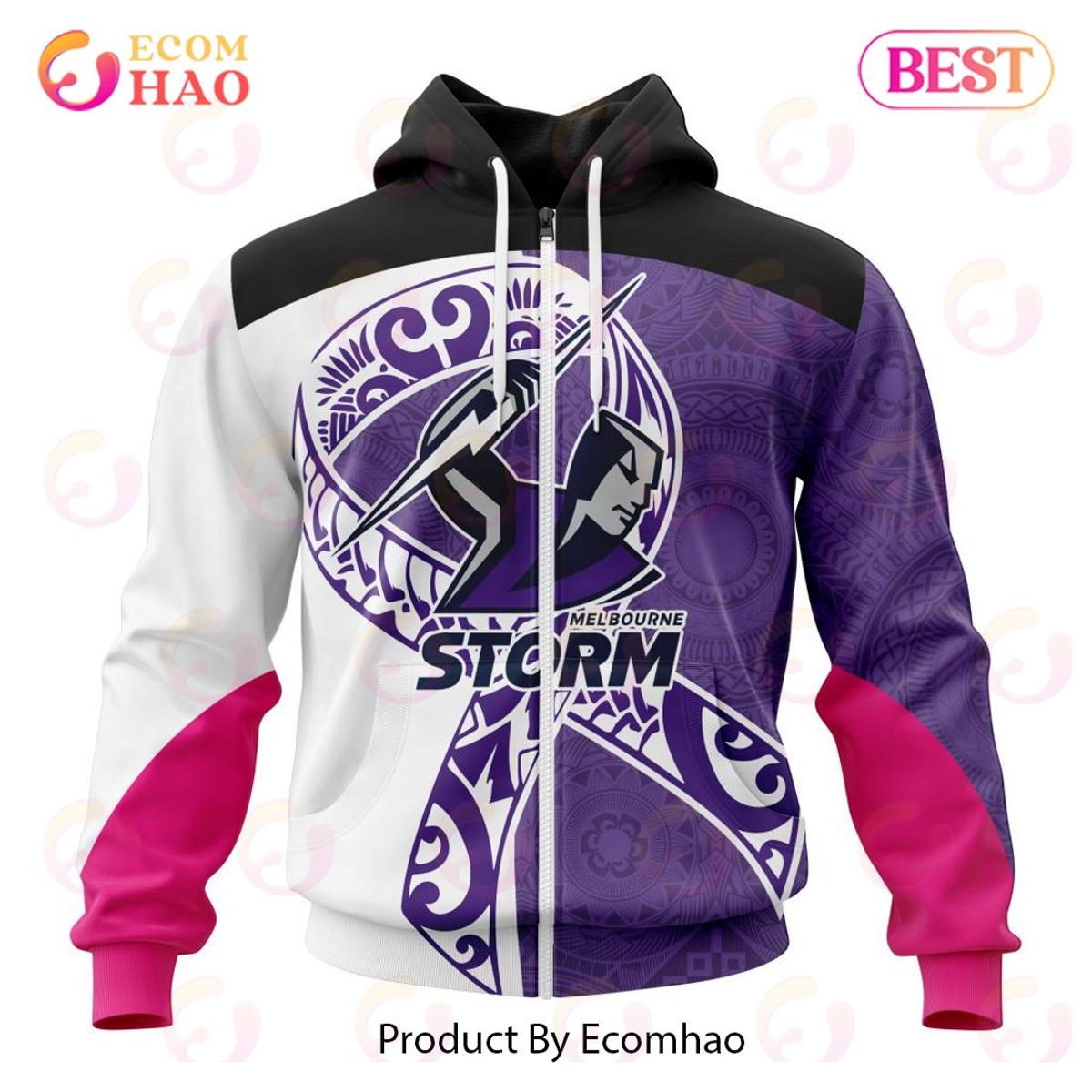 Melbourne Storm Custom Name Classic Indigenous Zip Hoodie Gift For Fans