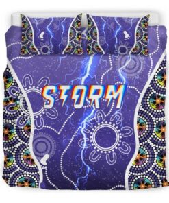 Melbourne Storm Unique Indigenous Comforter Sets