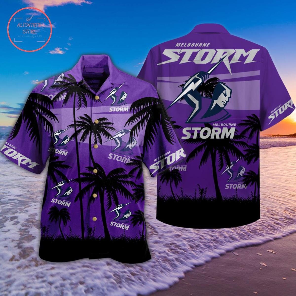 Nrl Manly Warringah Sea Eagles Purple Tropical Hawaiian Shirt Size From S To 5xl