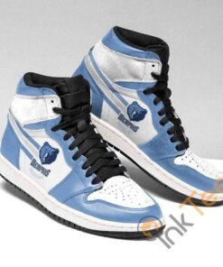 Memphis Grizzlies Blue White Air Jordan 1 High Sneakers Gift