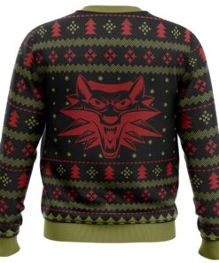 Merry Christmas And Toss A Coin The Witcher Ugly Christmas Sweater 4