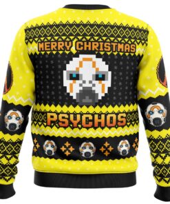 Merry Christmas Psychos Borderlands Funny Ugly Christmas Sweater 4