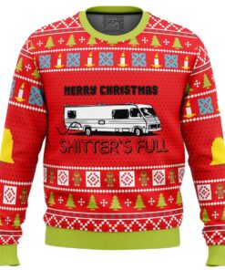 Merry Christmas Shitter’s Full Funny Ugly Christmas Sweater Gift For Movie Fans