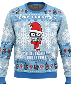 Merry Christmas Ya Filthy Animal Futurama Ugly Xmas Sweater