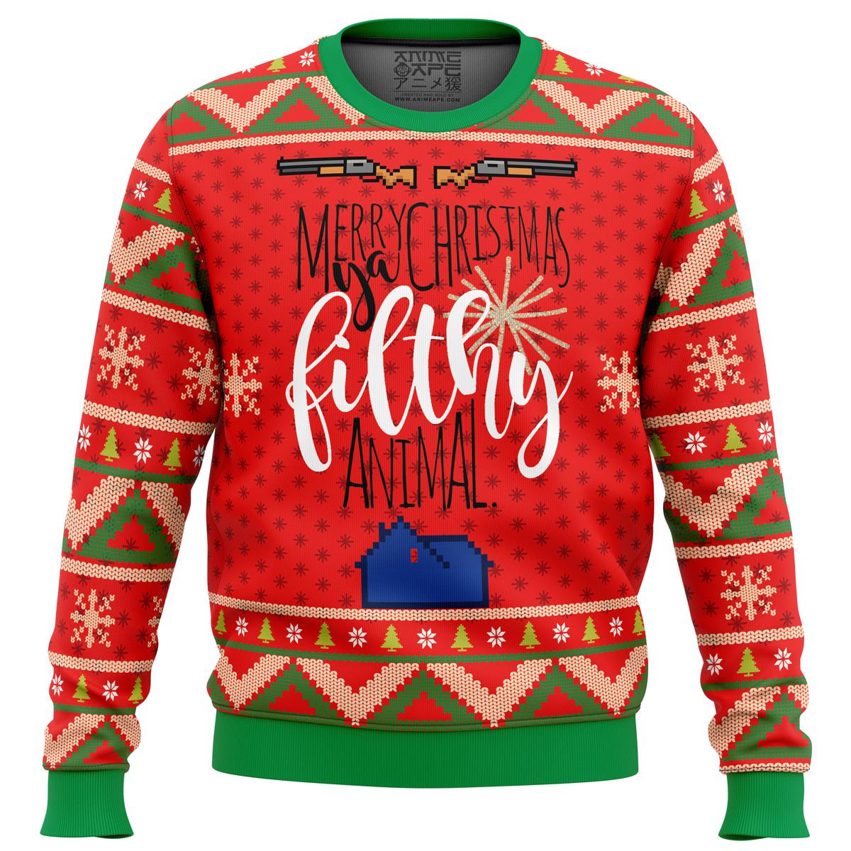 Happy Animal Villagers Animal Crossing Xmas Theme Ugly Christmas Sweater Best Gift For Fans