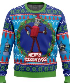 Fa-la-la-la Futurama Xmas Style Ugly Christmas Sweater Funny Gift For Fans