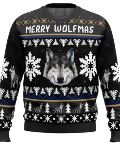 Merry Wolfmas Wolf Christmas Sweater Best Gift For Men Women