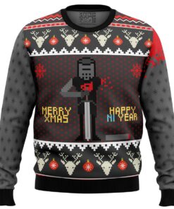 Merry Xmas And Happy Ni Year Monty Python Plus Size Ugly Christmas Sweater 1