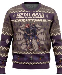 Metal Gear Solid Christmas Style Unisex Ugly Christmas Sweater For Game Lovers 1