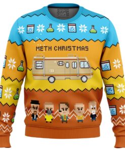 Methy Christmas Breaking Bad Ugly Christmas Sweater Gift