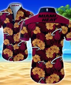 Miami Heat Summer Hibicus Patterns Floral Aloha Shirt Best Hawaiian Outfit For Nba Fans