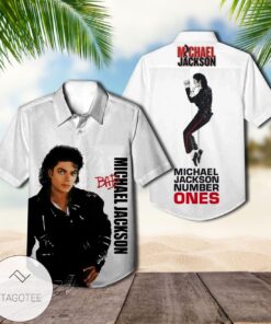 Michael Jackson Bad Album Cover Vintage Aloha Shirt Best Gifts For Fans