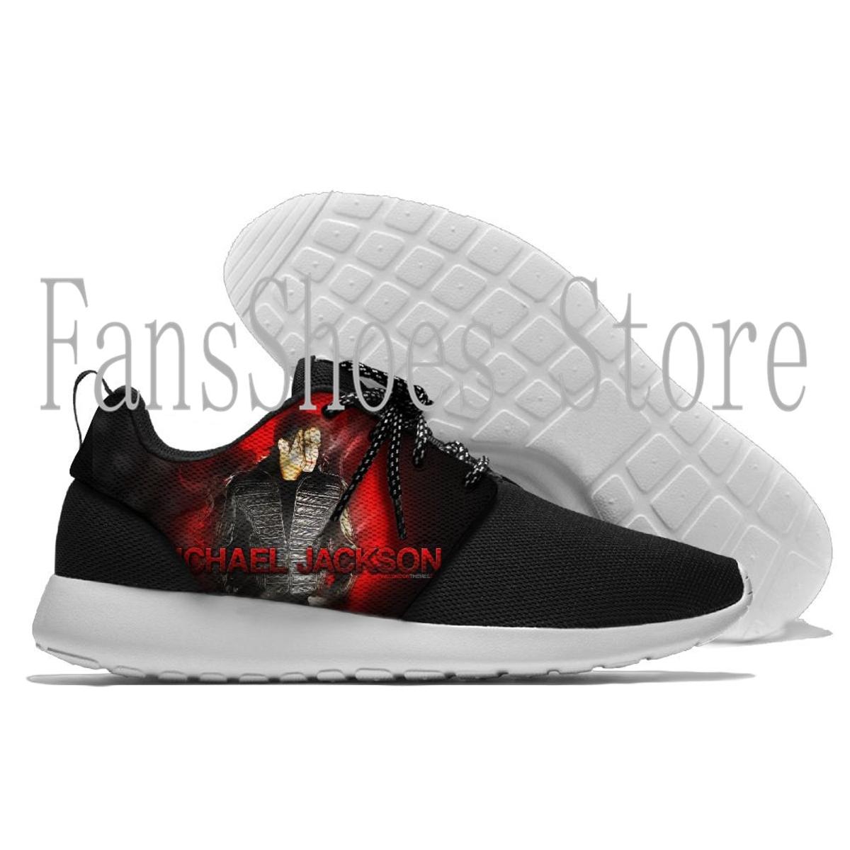 Michael Jackson Black Running Shoes For Fans