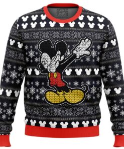 Mickey Mouse Dabbing Funny Ugly Christmas Sweater Gift For Disney Fans