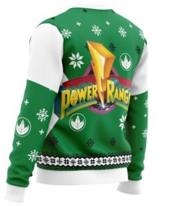 Mighty Morphin Power Rangers Green Ranger Unisex Ugly Christmas Sweater Best Holiday Gift For Fans 3