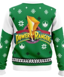 Mighty Morphin Power Rangers Green Ranger Unisex Ugly Christmas Sweater Best Holiday Gift For Fans 4