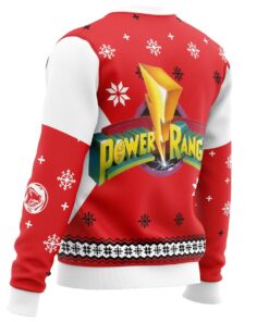 Mighty Morphin Power Rangers Red Ugly Sweater 3