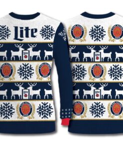 Miller Lite Holiday Sweater Best For Fans