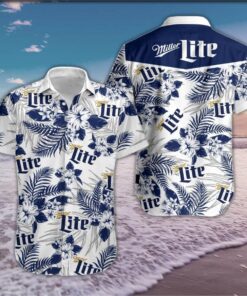 Miller Lite Tropical Aloha Shirt Best Hawaiian Outfit For Fans