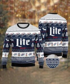 Miller Lite Ugly Christmas Sweater Gift