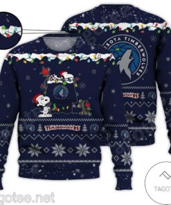 Minnesota Timberwolves Snoopy Best Ugly Christmas Sweater