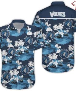 Minnesota Timberwolves Summer Patterns Tropical Hawaiian Shirt Gifts For Nba Fans